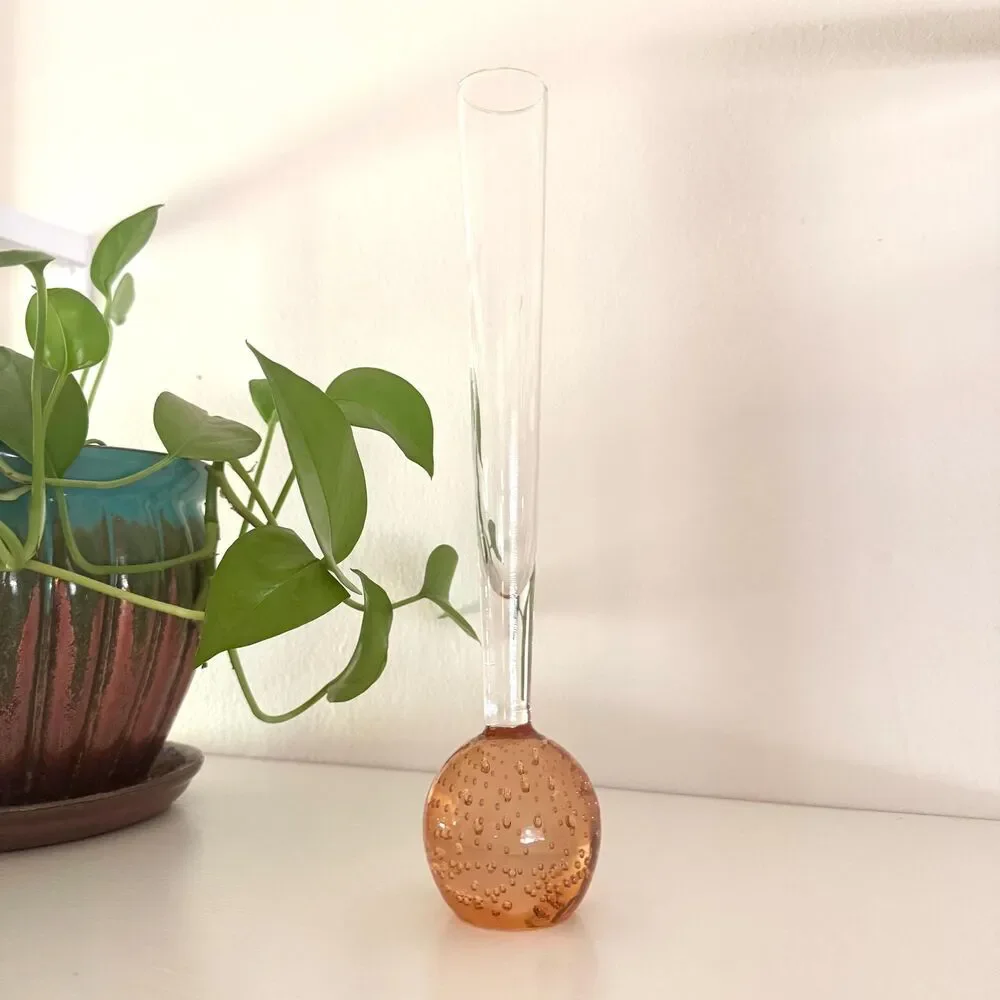 Vintage MCM Art Glass Bud Vase 10